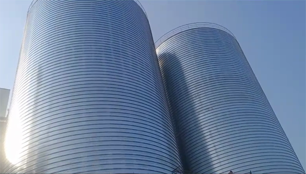 滦平2座混凝土高架卷板仓